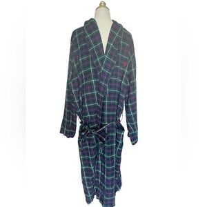 Cotton Polo Ralph Lauren Robe with belt size XL plaid